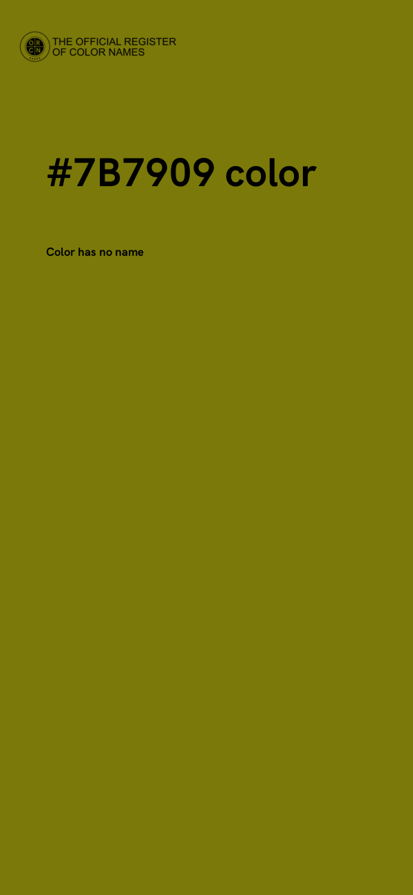 #7B7909 color image