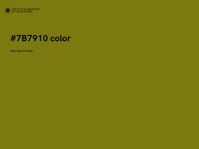 #7B7910 color image