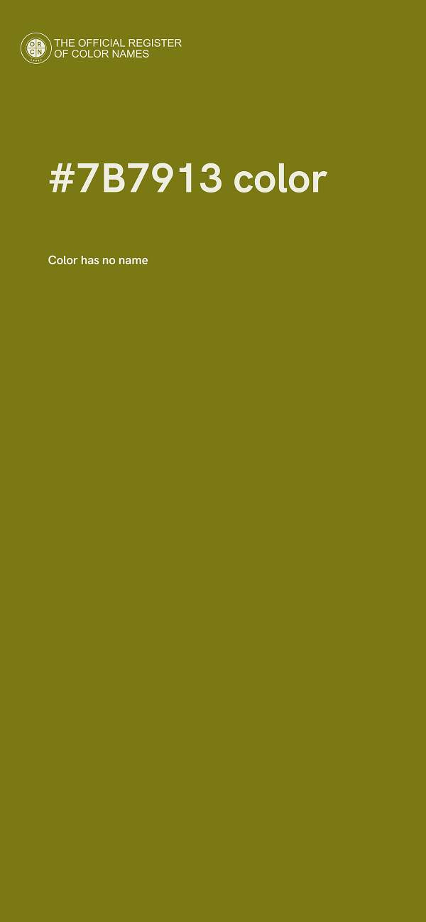 #7B7913 color image