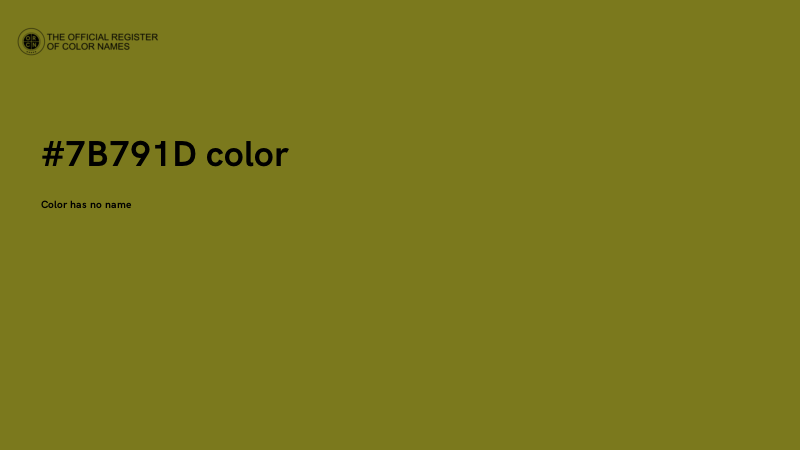 #7B791D color image