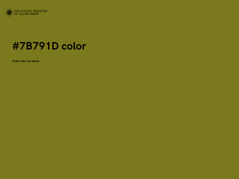 #7B791D color image