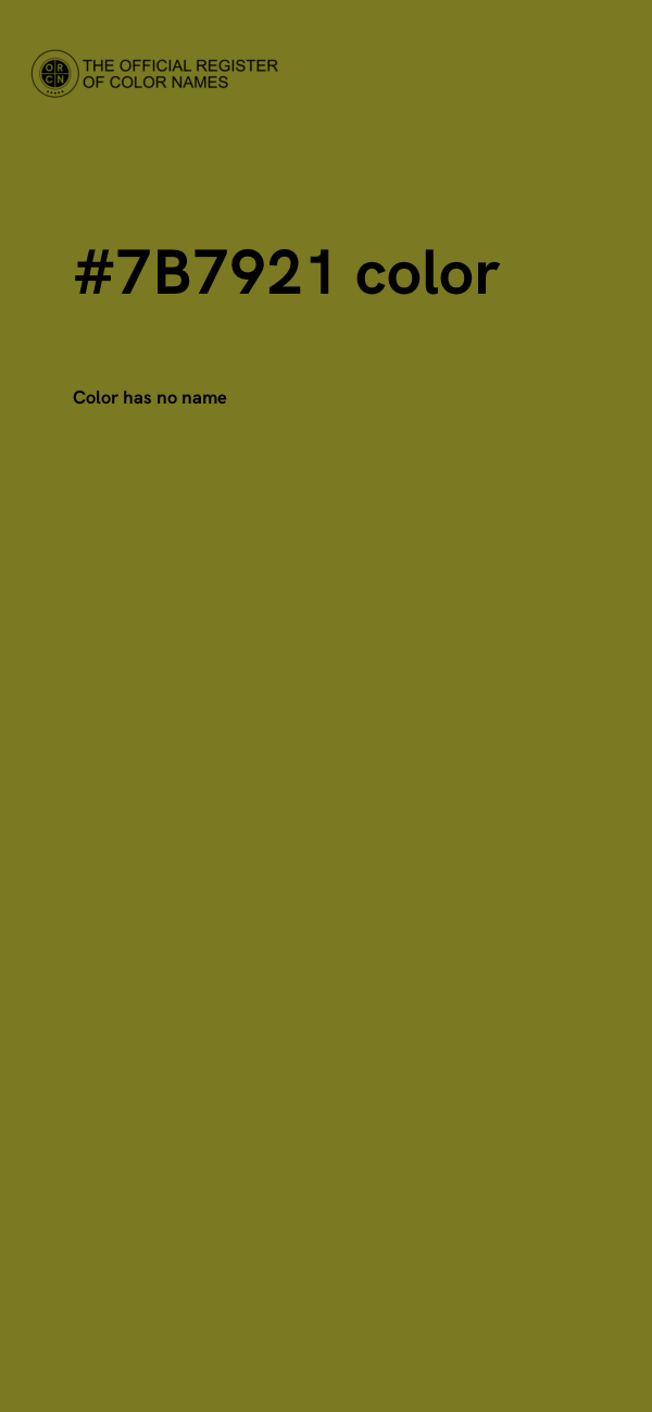 #7B7921 color image
