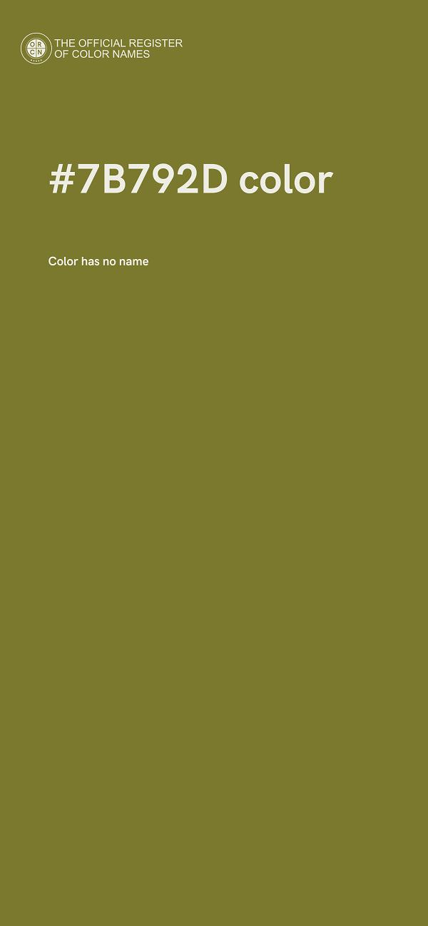 #7B792D color image