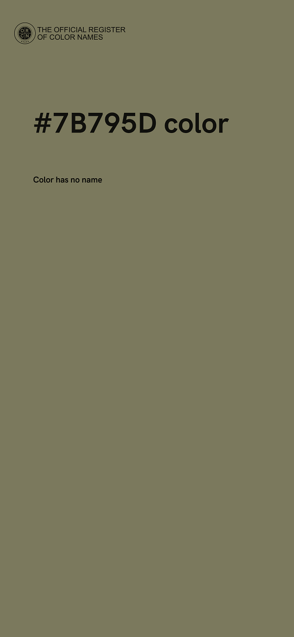#7B795D color image