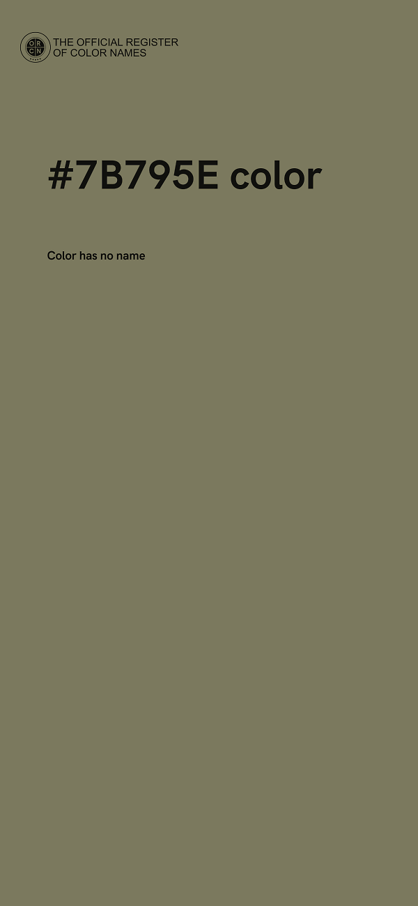 #7B795E color image