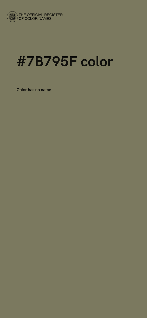 #7B795F color image