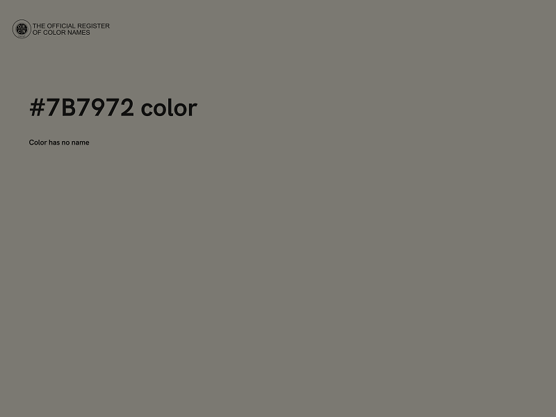 #7B7972 color image