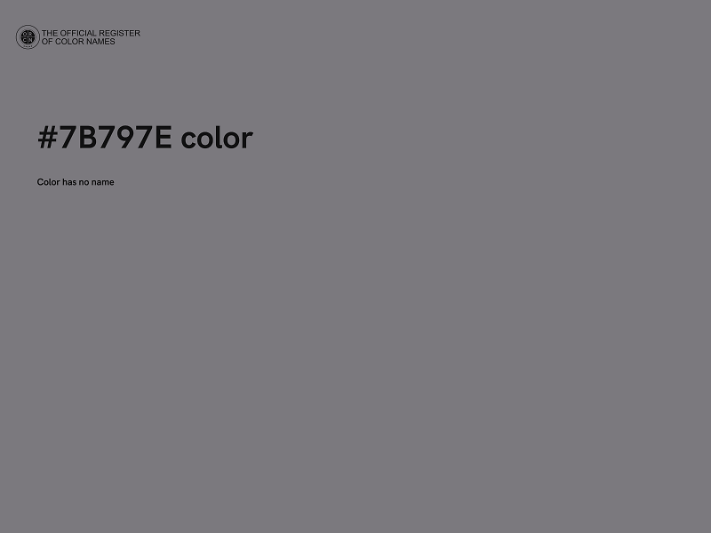 #7B797E color image