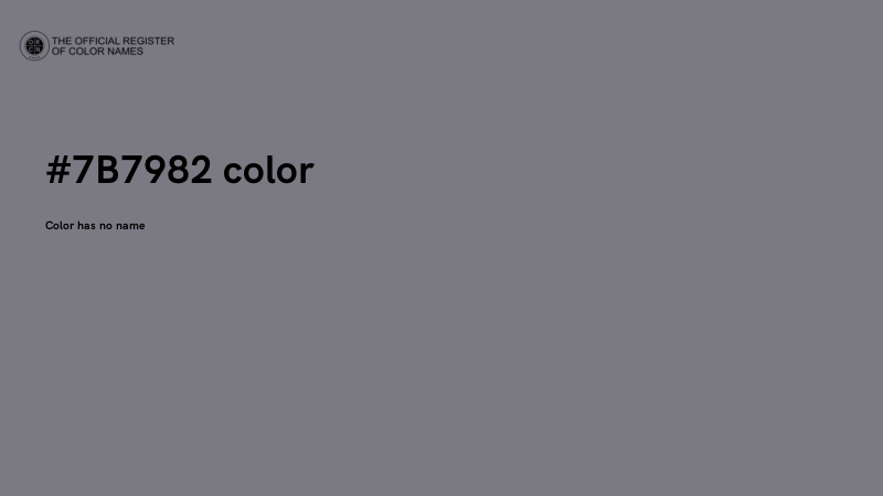 #7B7982 color image