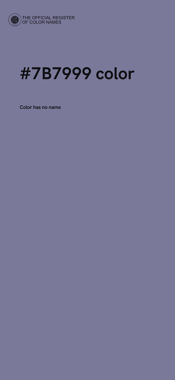 #7B7999 color image