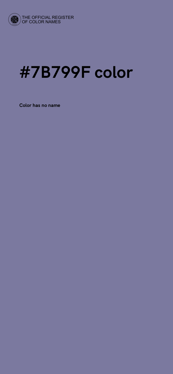 #7B799F color image