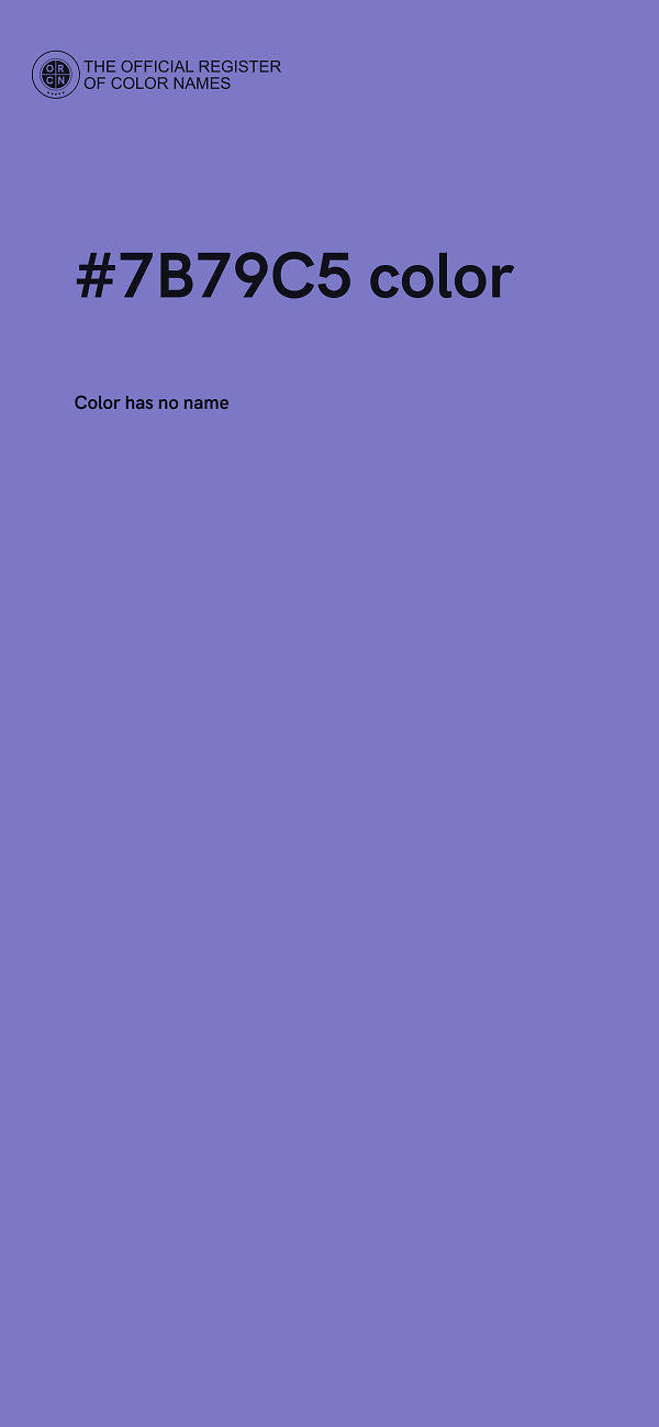 #7B79C5 color image