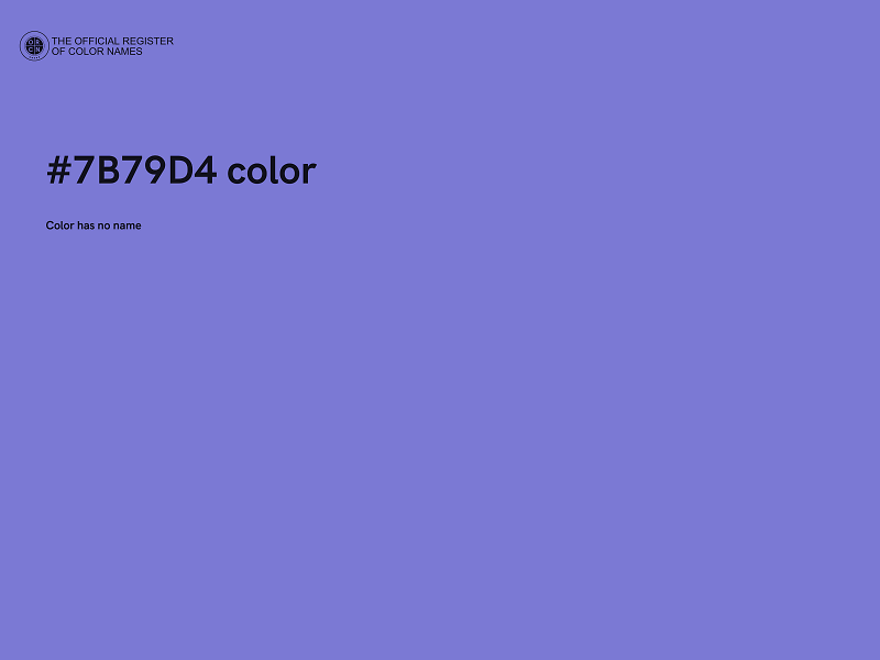 #7B79D4 color image