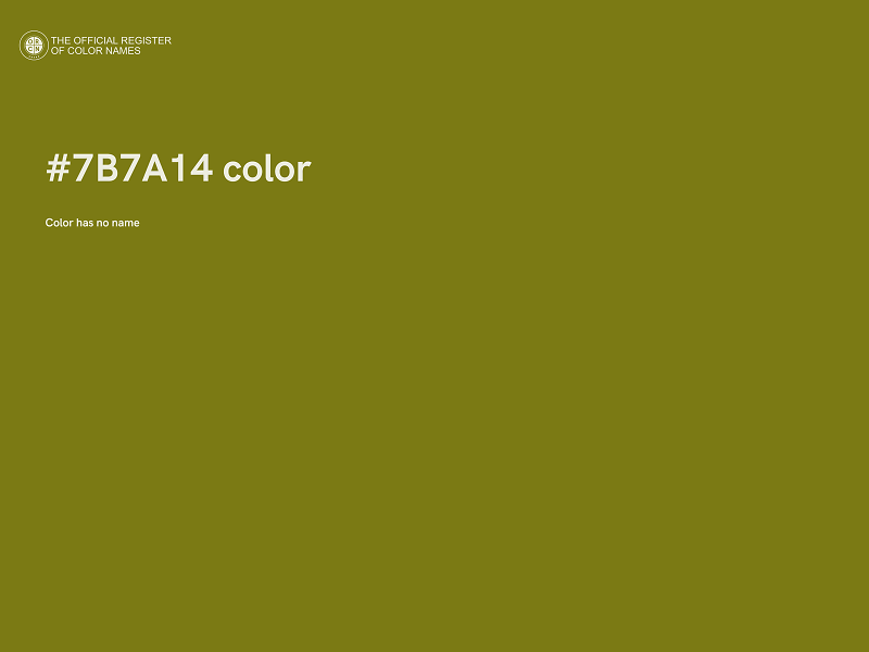 #7B7A14 color image