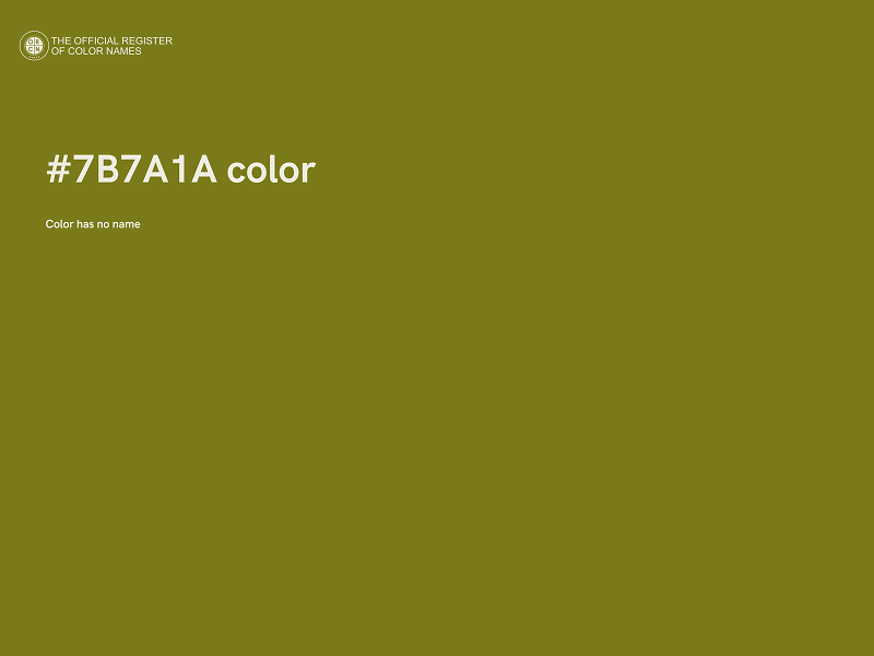 #7B7A1A color image