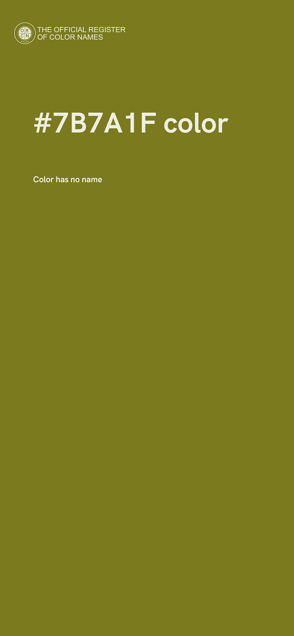 #7B7A1F color image