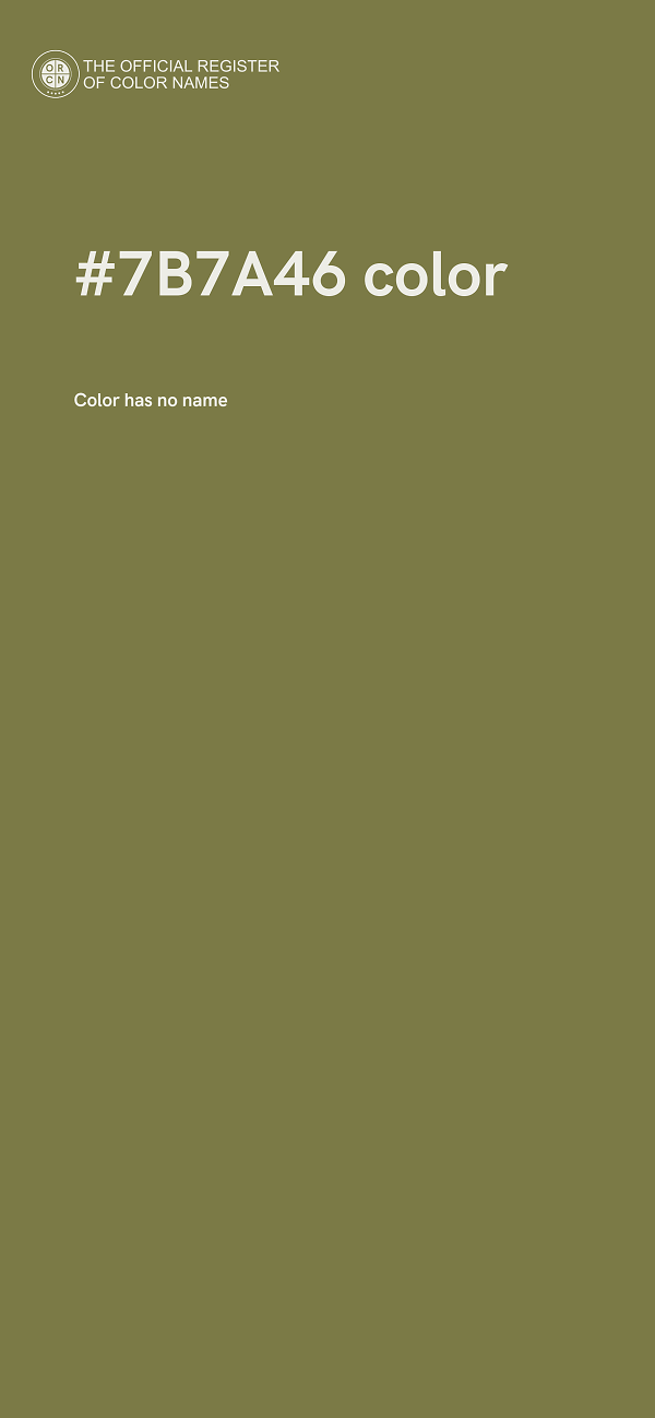 #7B7A46 color image
