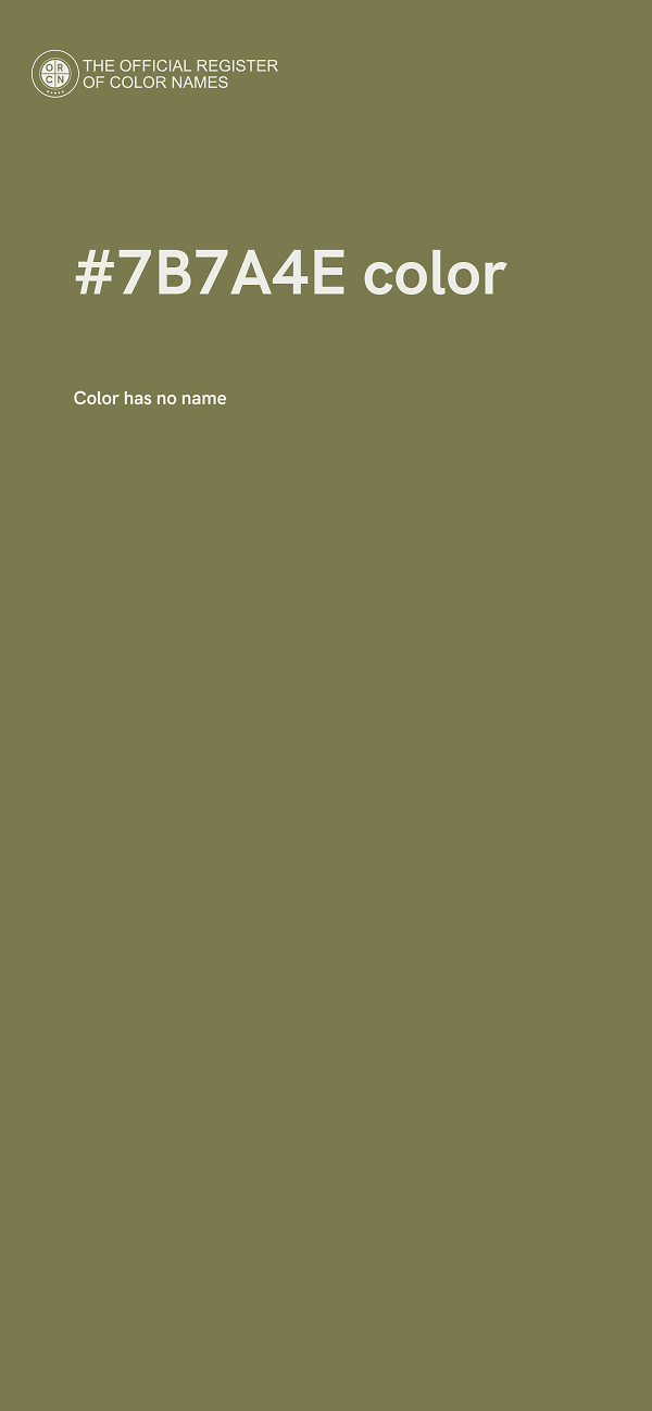 #7B7A4E color image