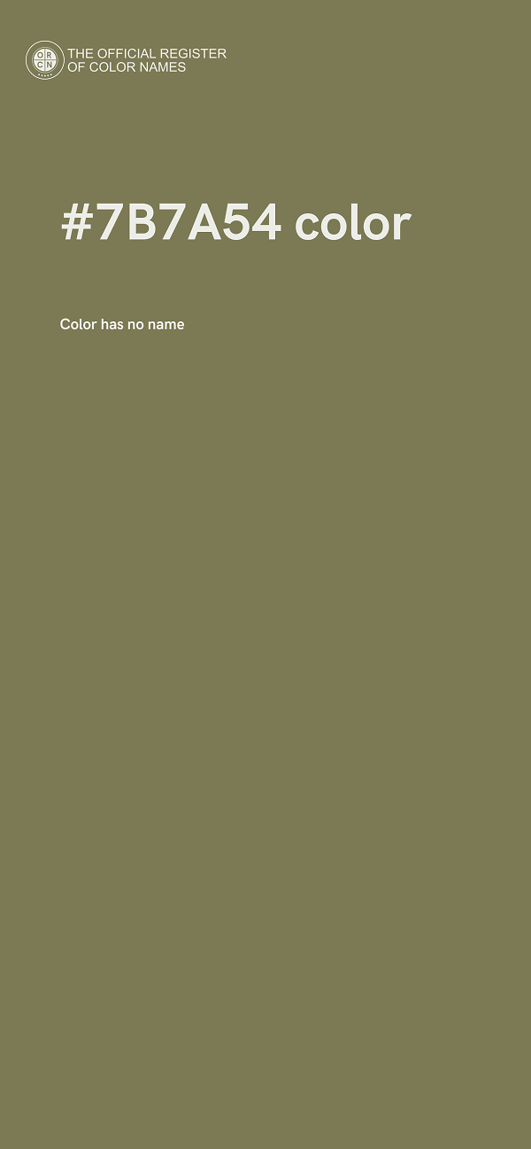 #7B7A54 color image