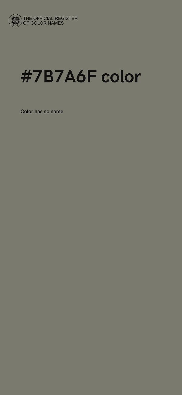 #7B7A6F color image
