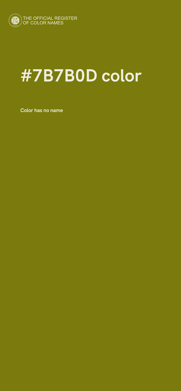 #7B7B0D color image