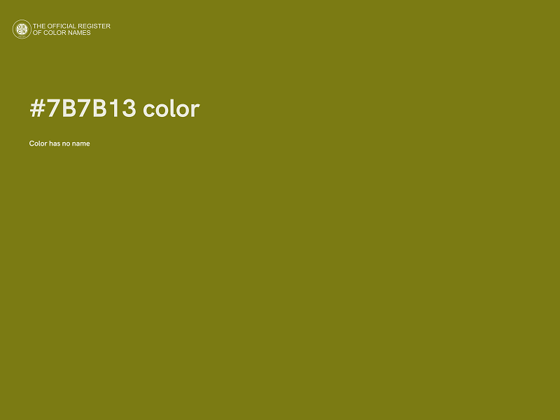 #7B7B13 color image