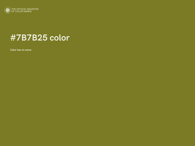 #7B7B25 color image