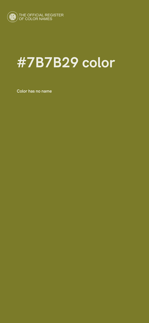 #7B7B29 color image