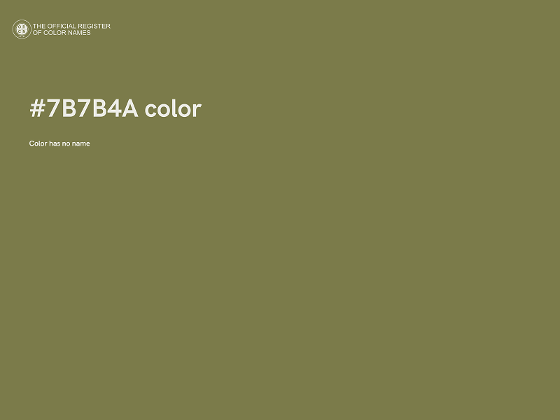 #7B7B4A color image