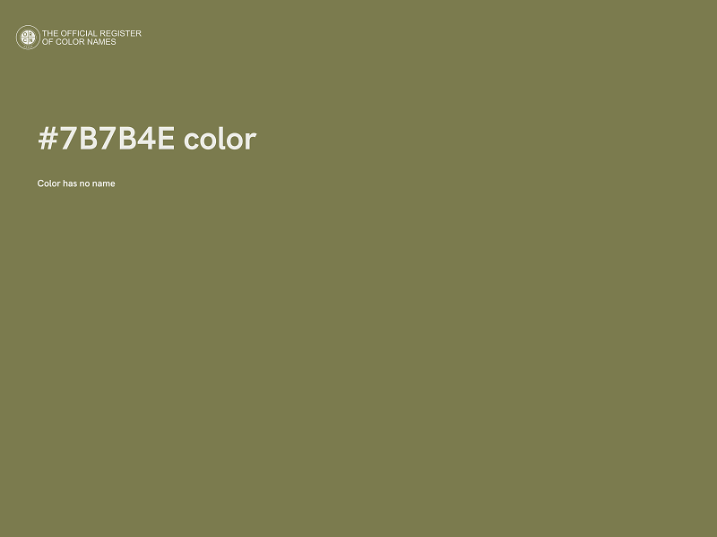 #7B7B4E color image