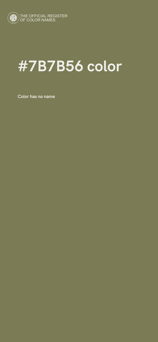 #7B7B56 color image