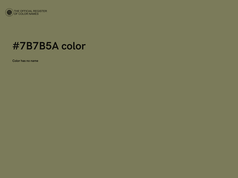 #7B7B5A color image