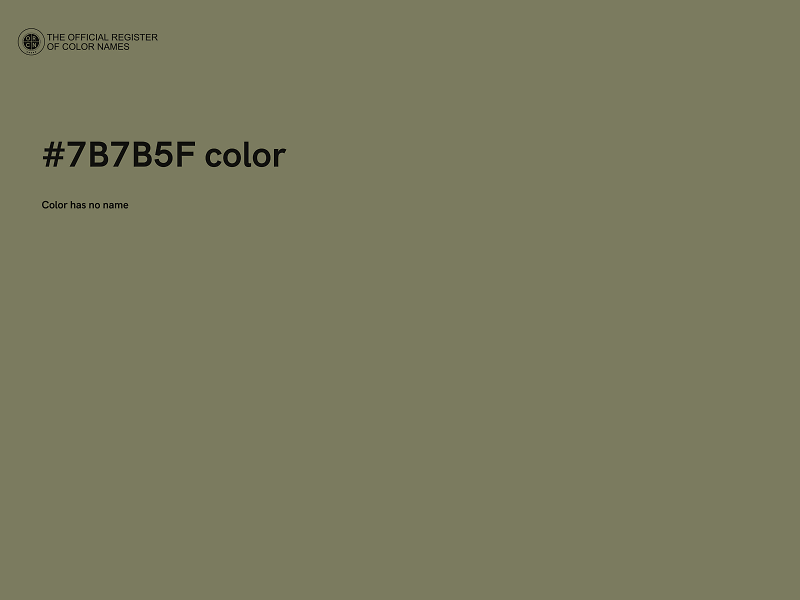 #7B7B5F color image