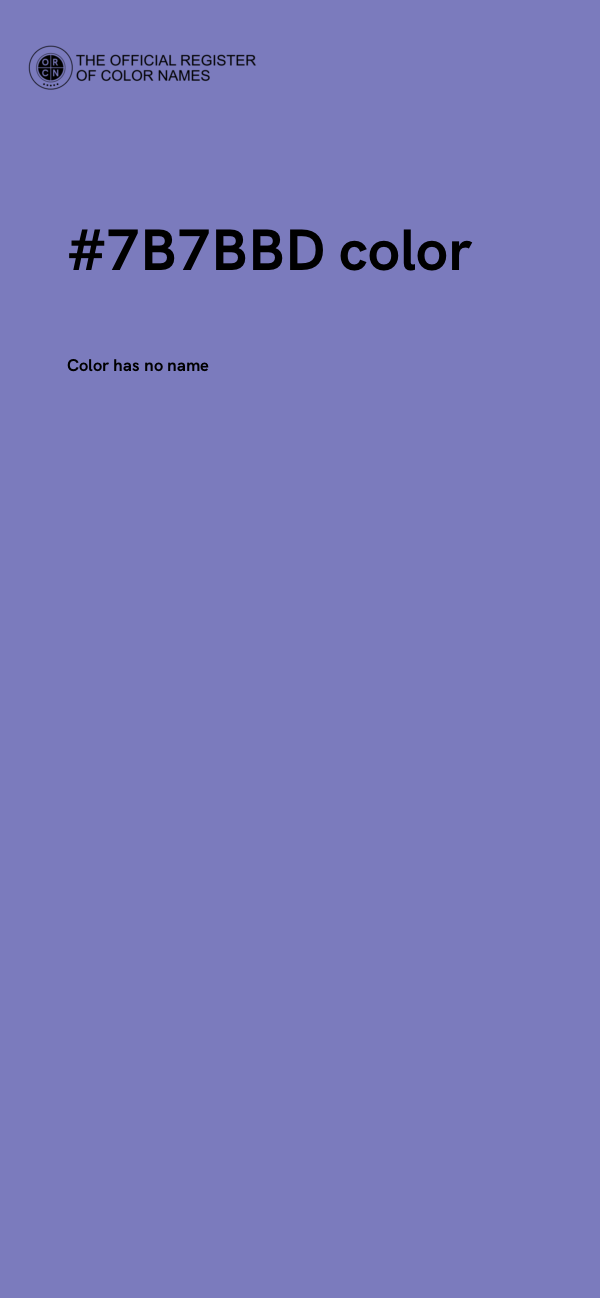 #7B7BBD color image