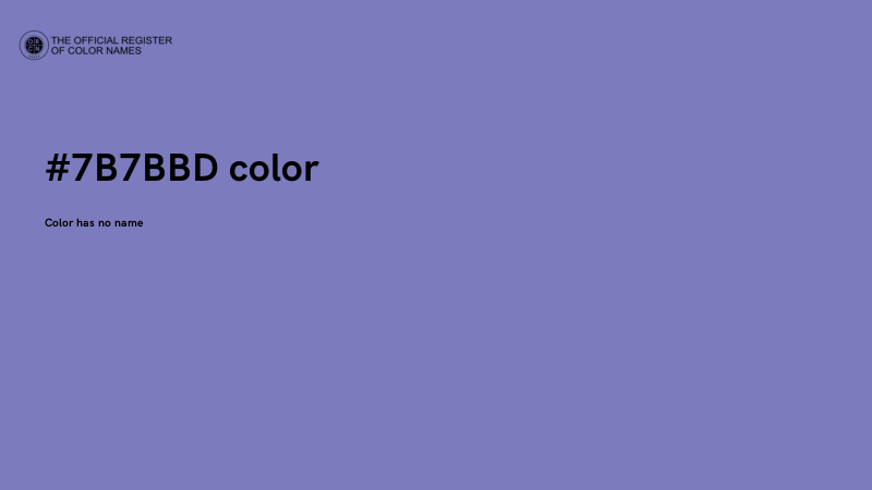#7B7BBD color image