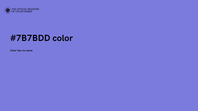 #7B7BDD color image