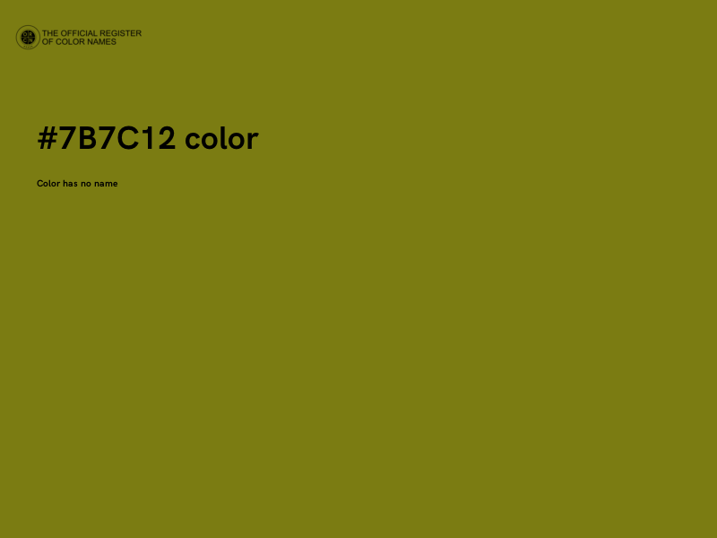 #7B7C12 color image