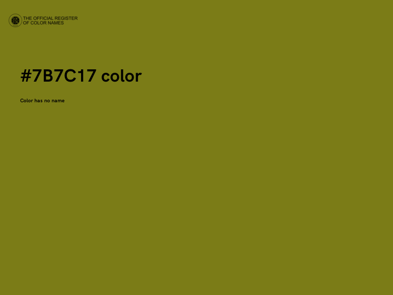 #7B7C17 color image