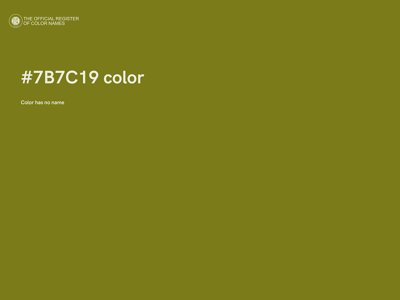 #7B7C19 color image