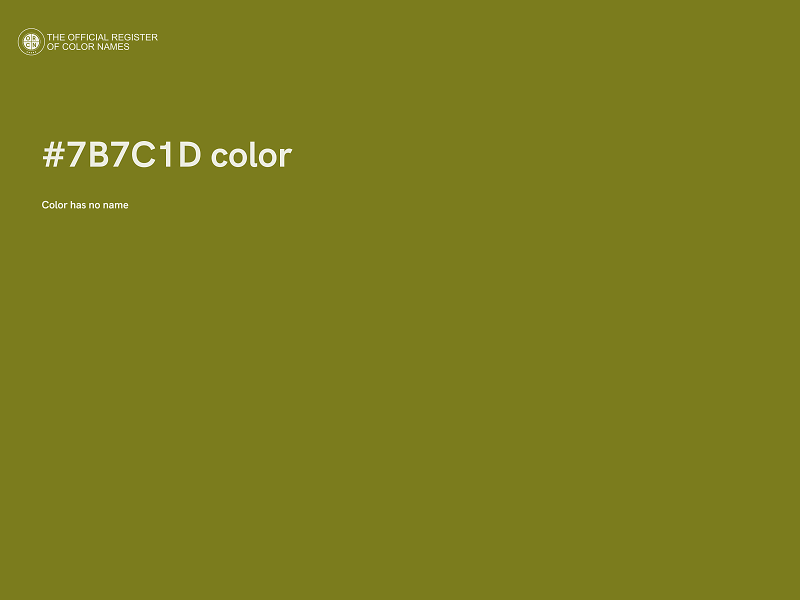 #7B7C1D color image