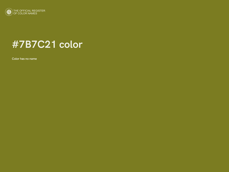 #7B7C21 color image