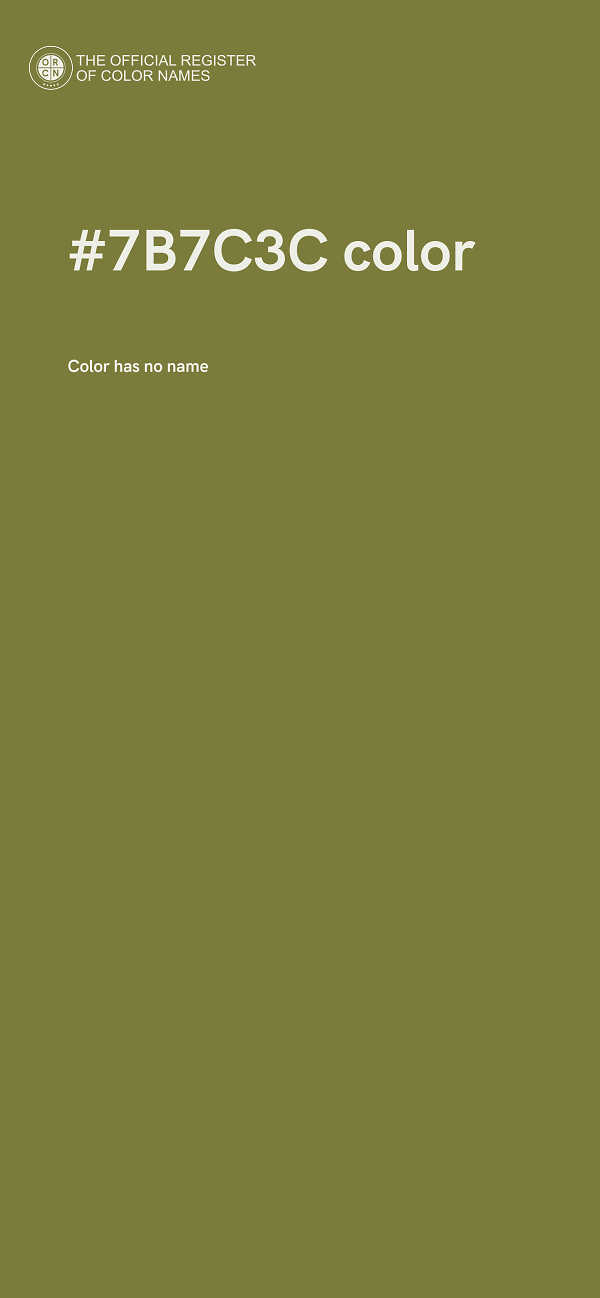 #7B7C3C color image