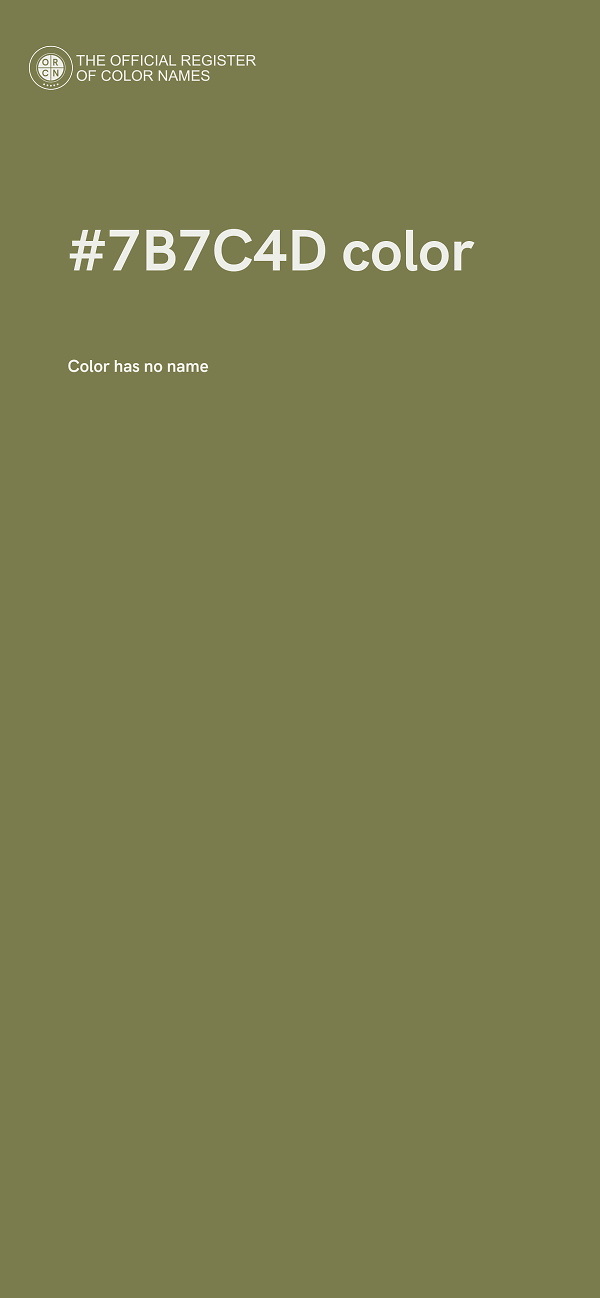 #7B7C4D color image