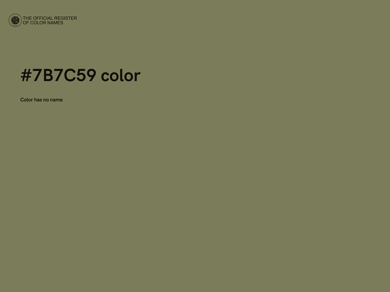 #7B7C59 color image