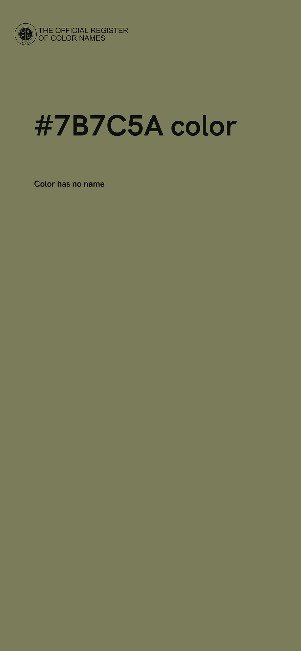 #7B7C5A color image