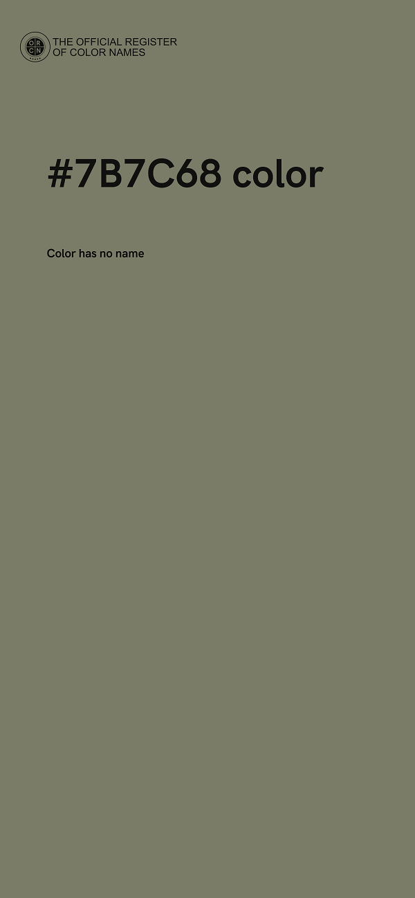 #7B7C68 color image