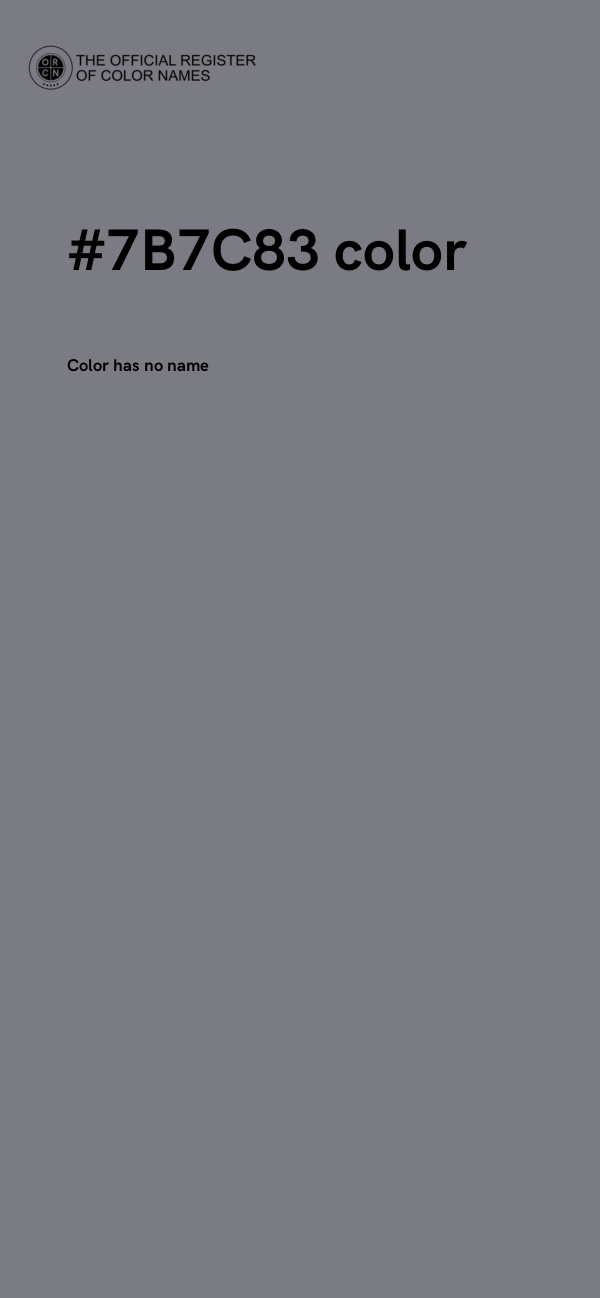 #7B7C83 color image