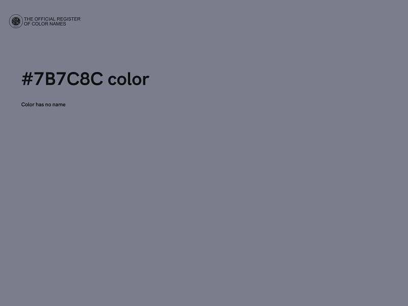 #7B7C8C color image