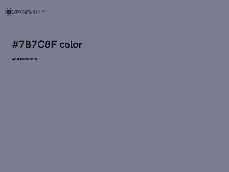 #7B7C8F color image