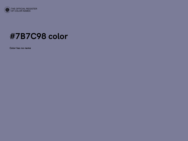 #7B7C98 color image